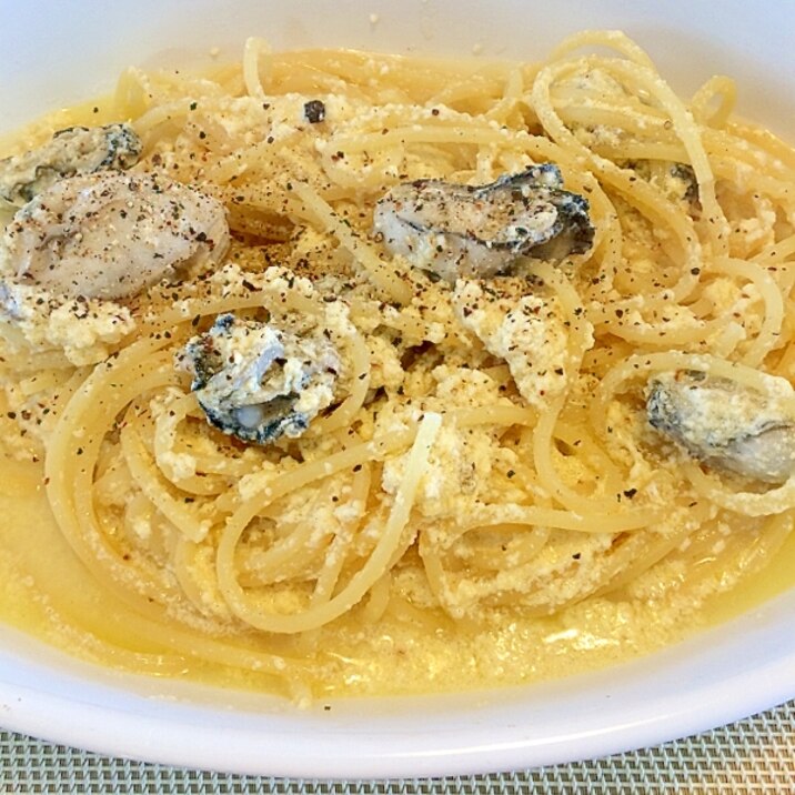 卵と牛乳で 牡蠣のカルボナーラ レシピ 作り方 By きのこのみみ 楽天レシピ